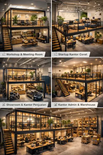 Mezzanine Ruang Kantor di Antapani